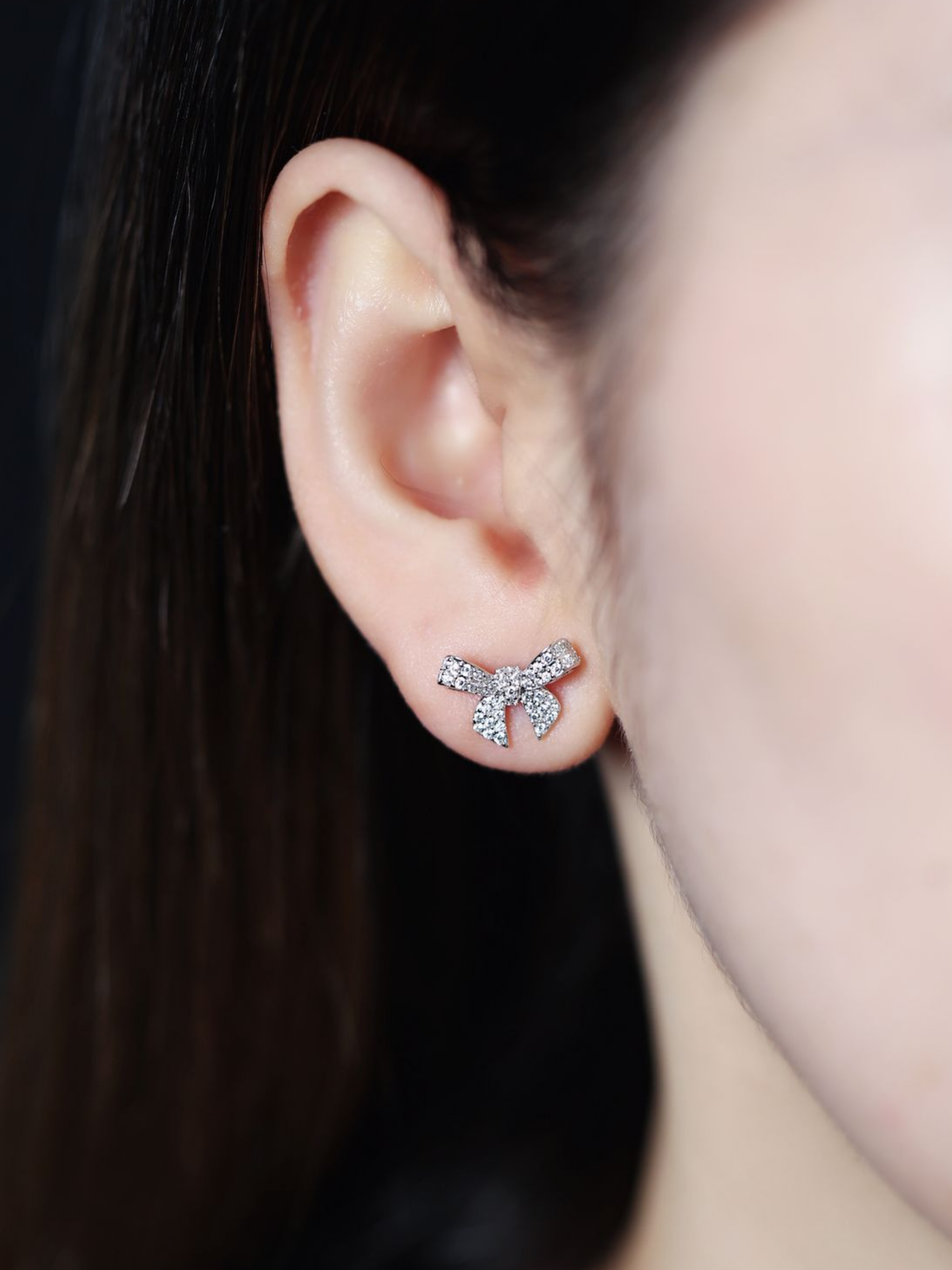 Ribbon Stud Earrings