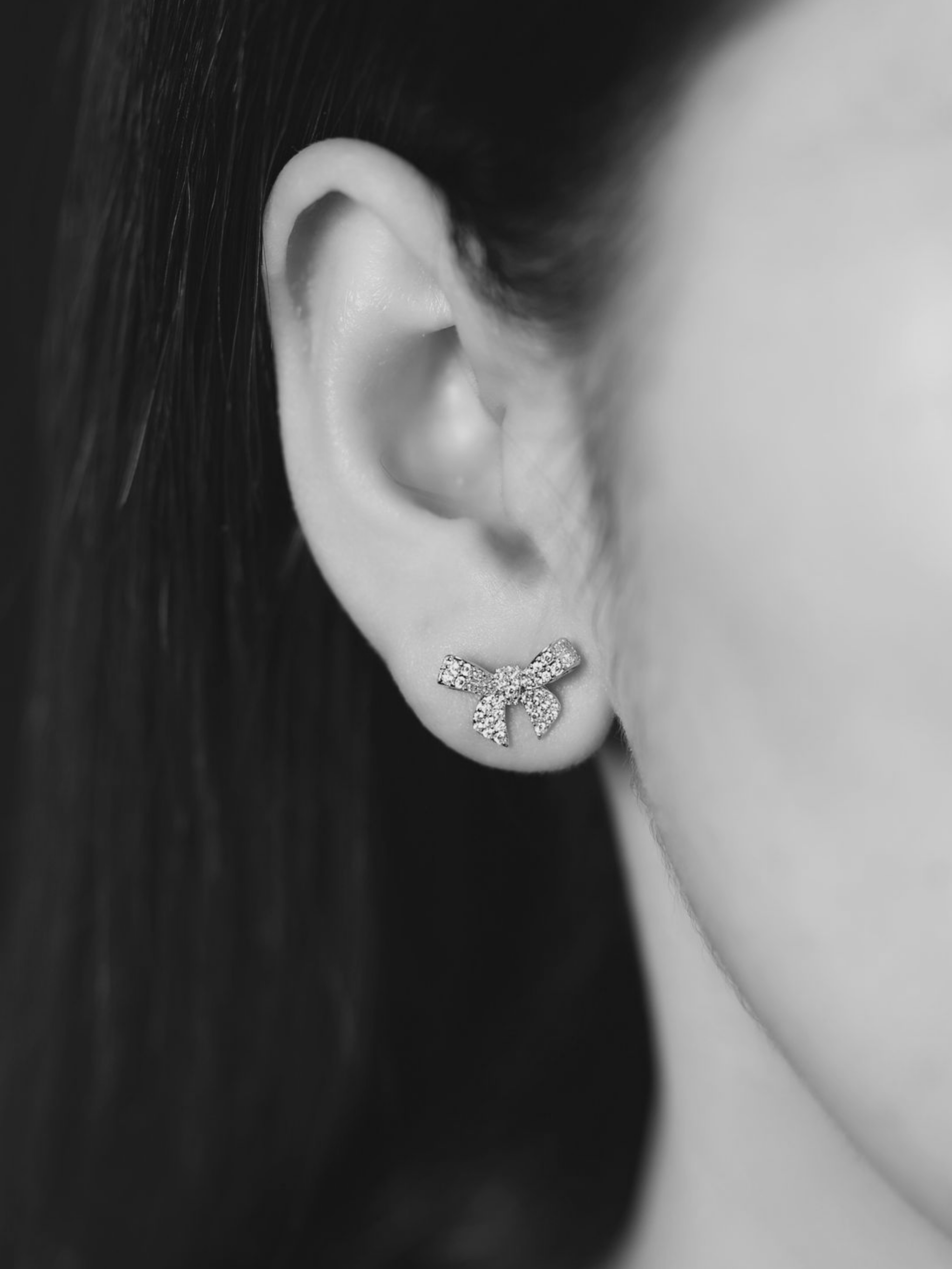 Ribbon Stud Earrings