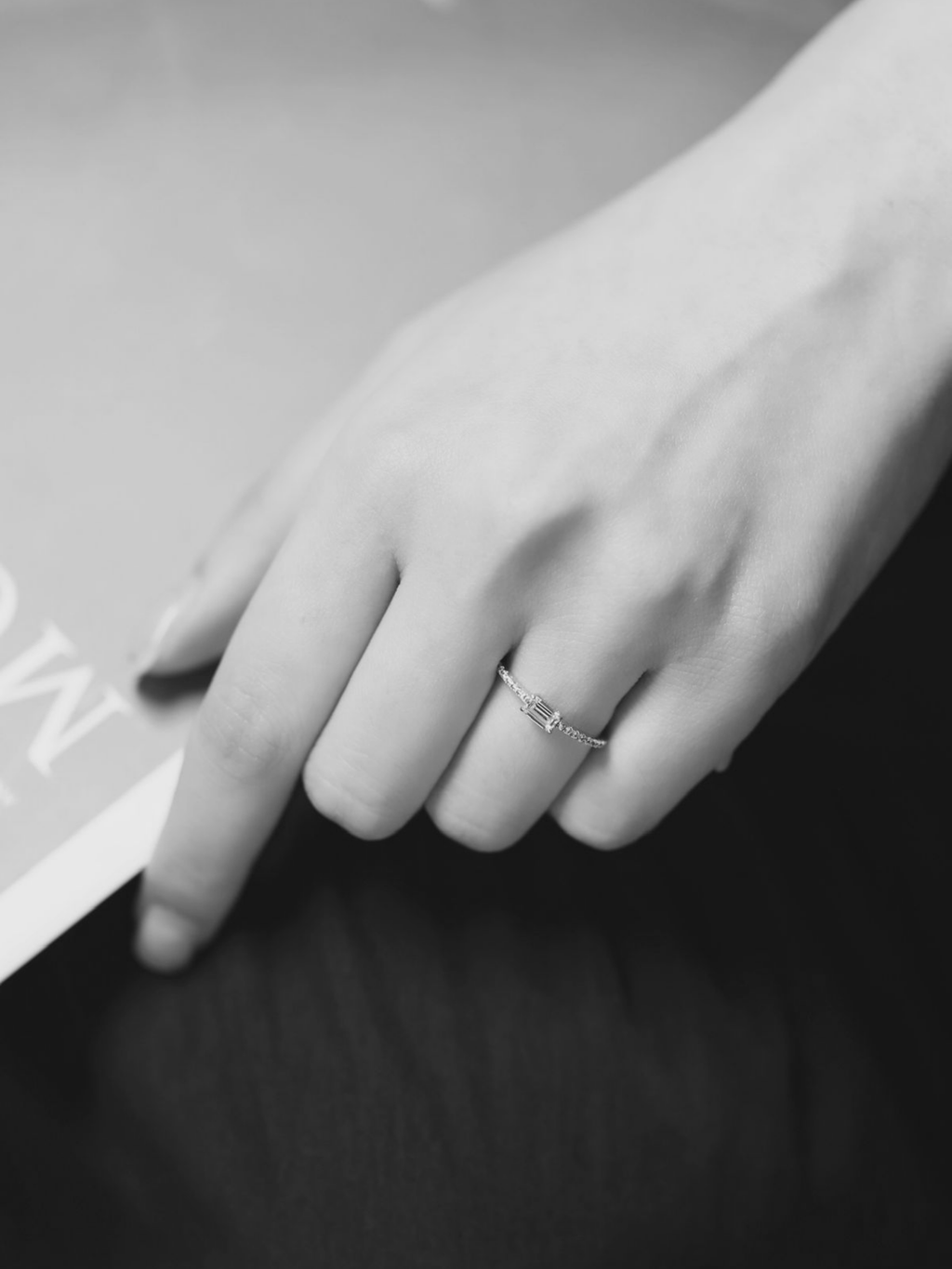 Pico Emerald Cut Ring