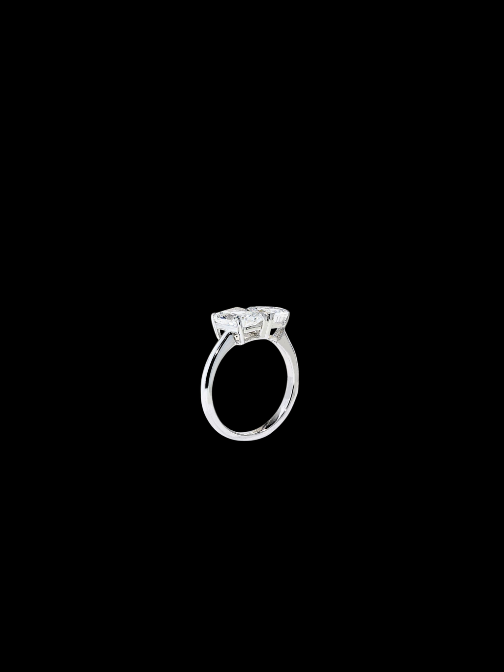Heart Emerald - Toi Et Moi Ring