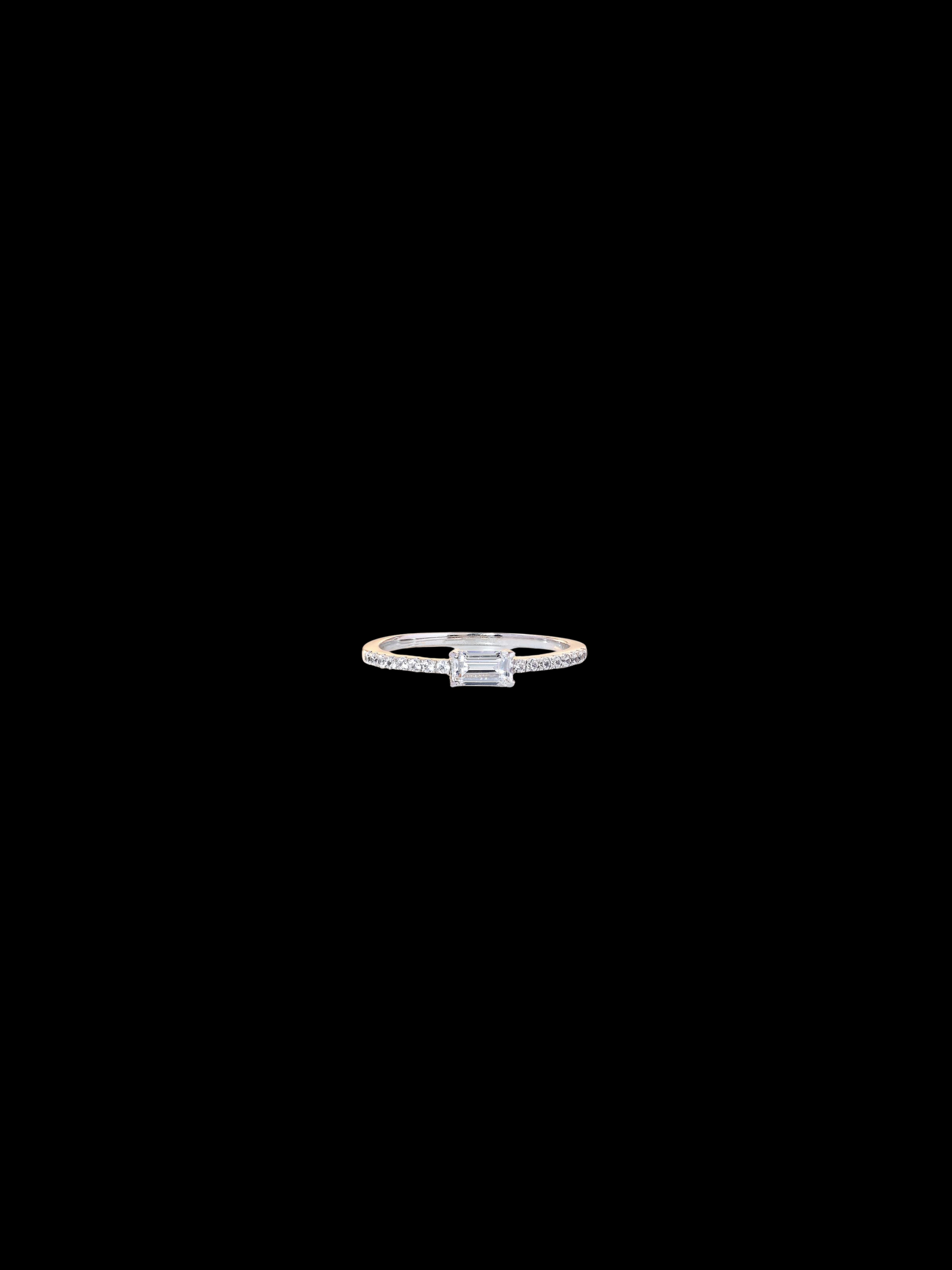 Pico Emerald Cut Ring