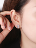Elix Cushion Cut Stud Earrings