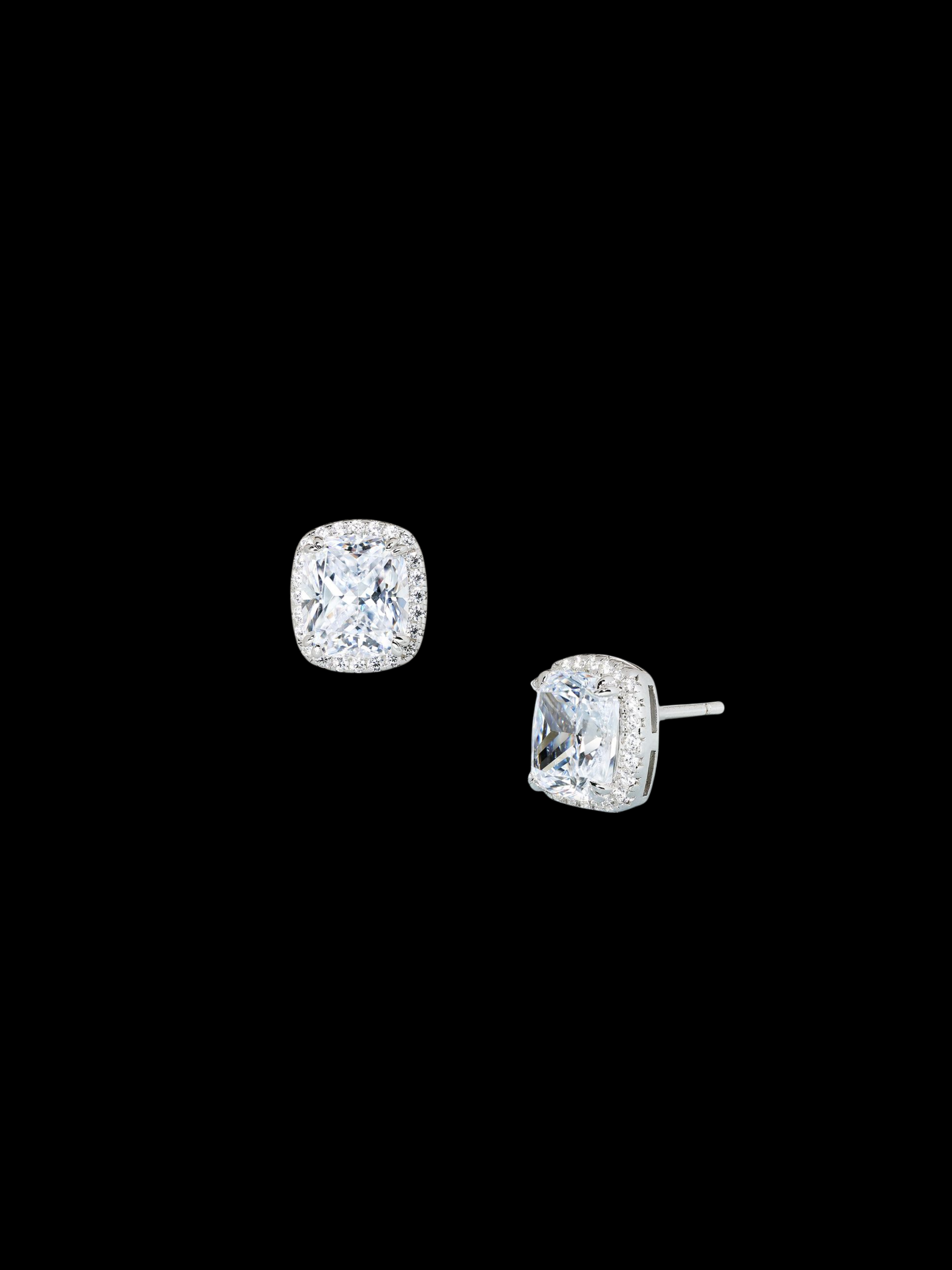 Elix Cushion Cut Stud Earrings