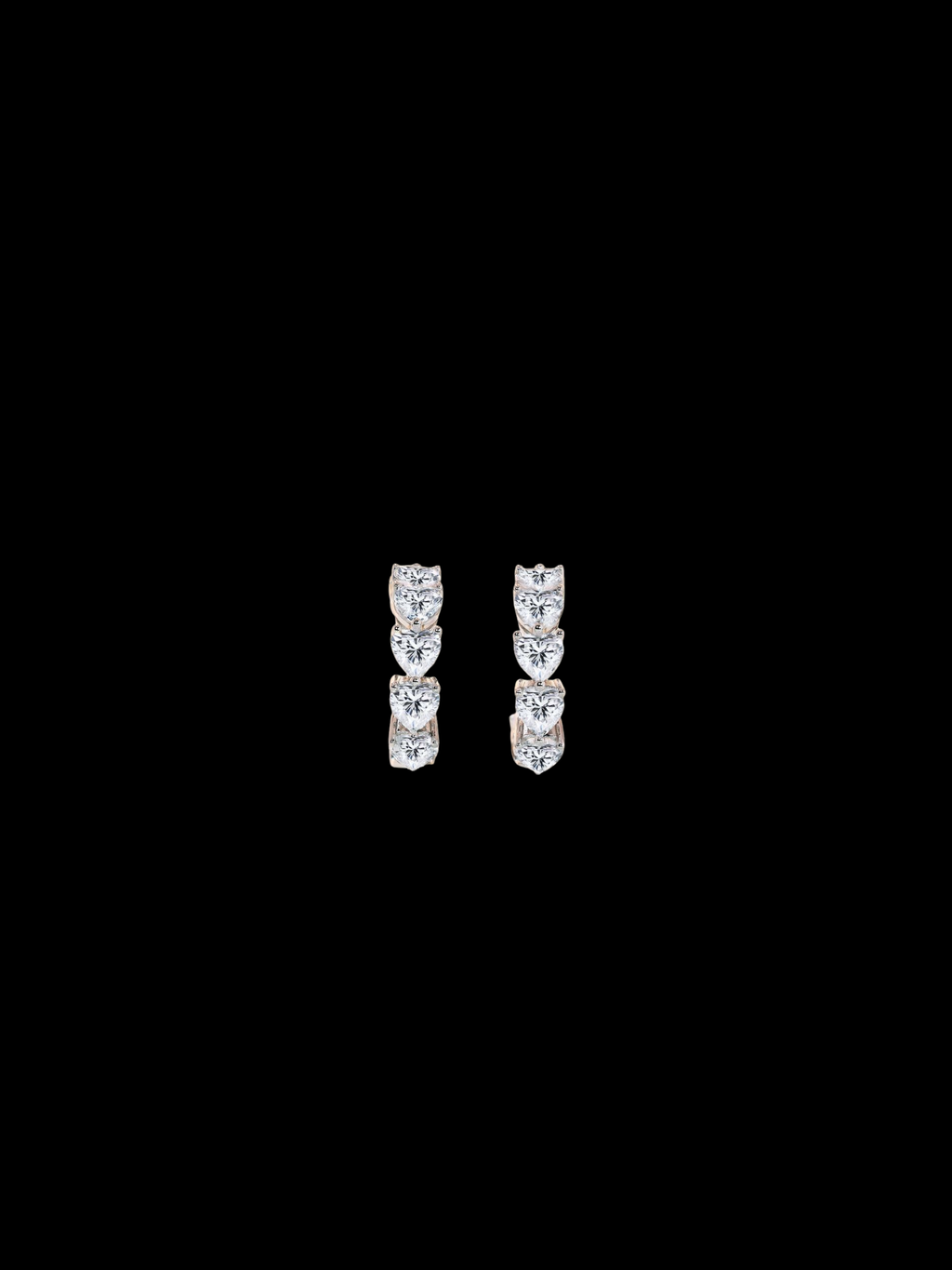 Venza Heart Hoop Earrings