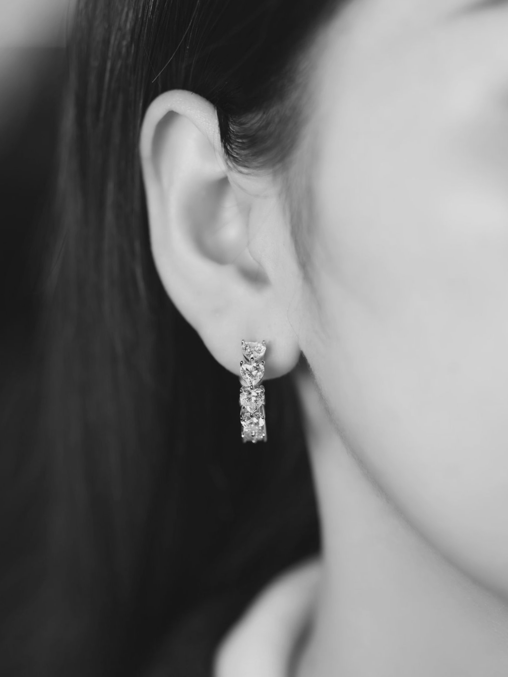 Venza Heart Hoop Earrings