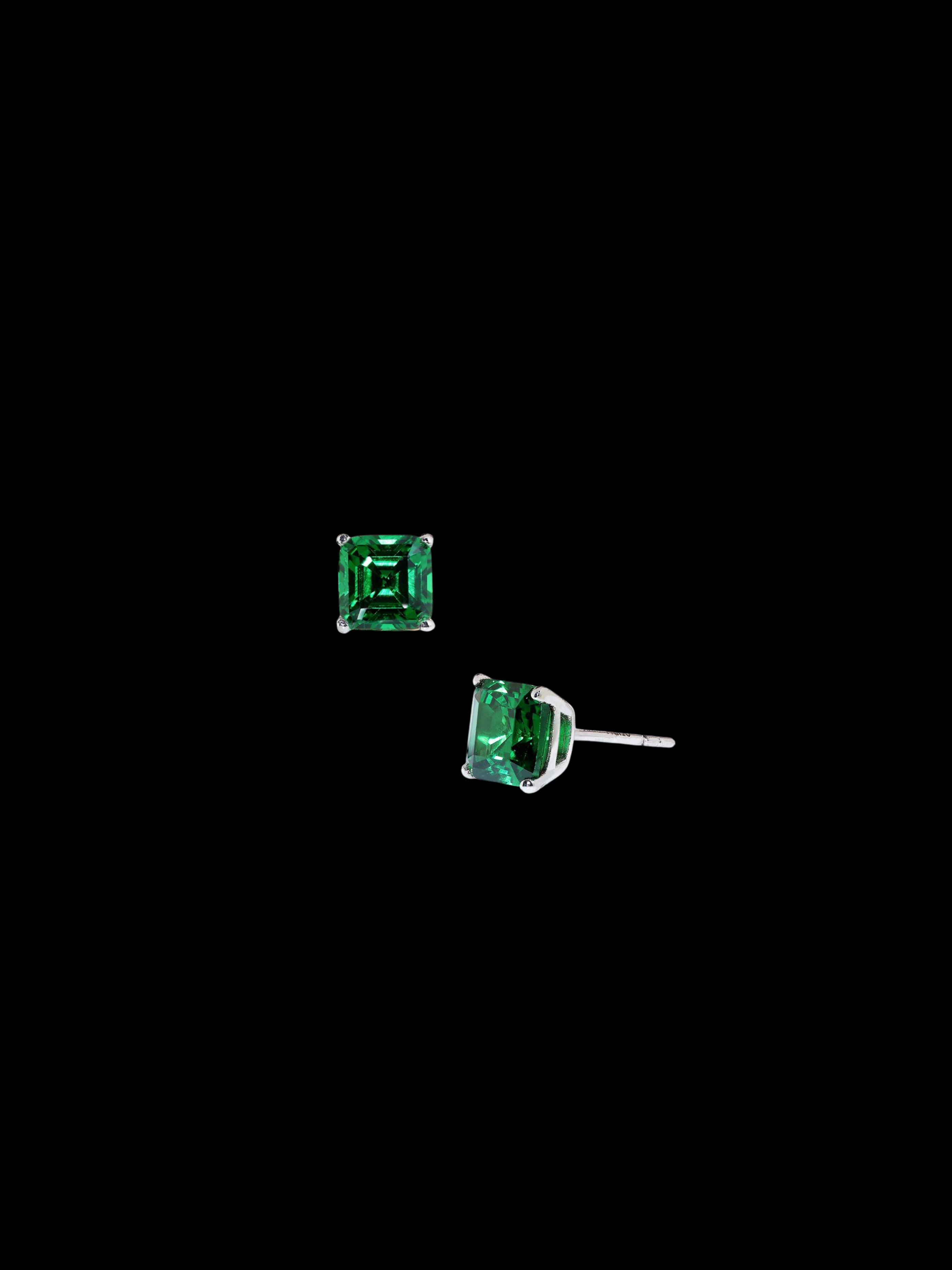 Emmia Emerald Stud Earrings