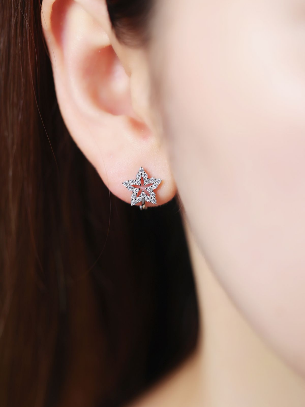 Star Rust Hoop Earrings