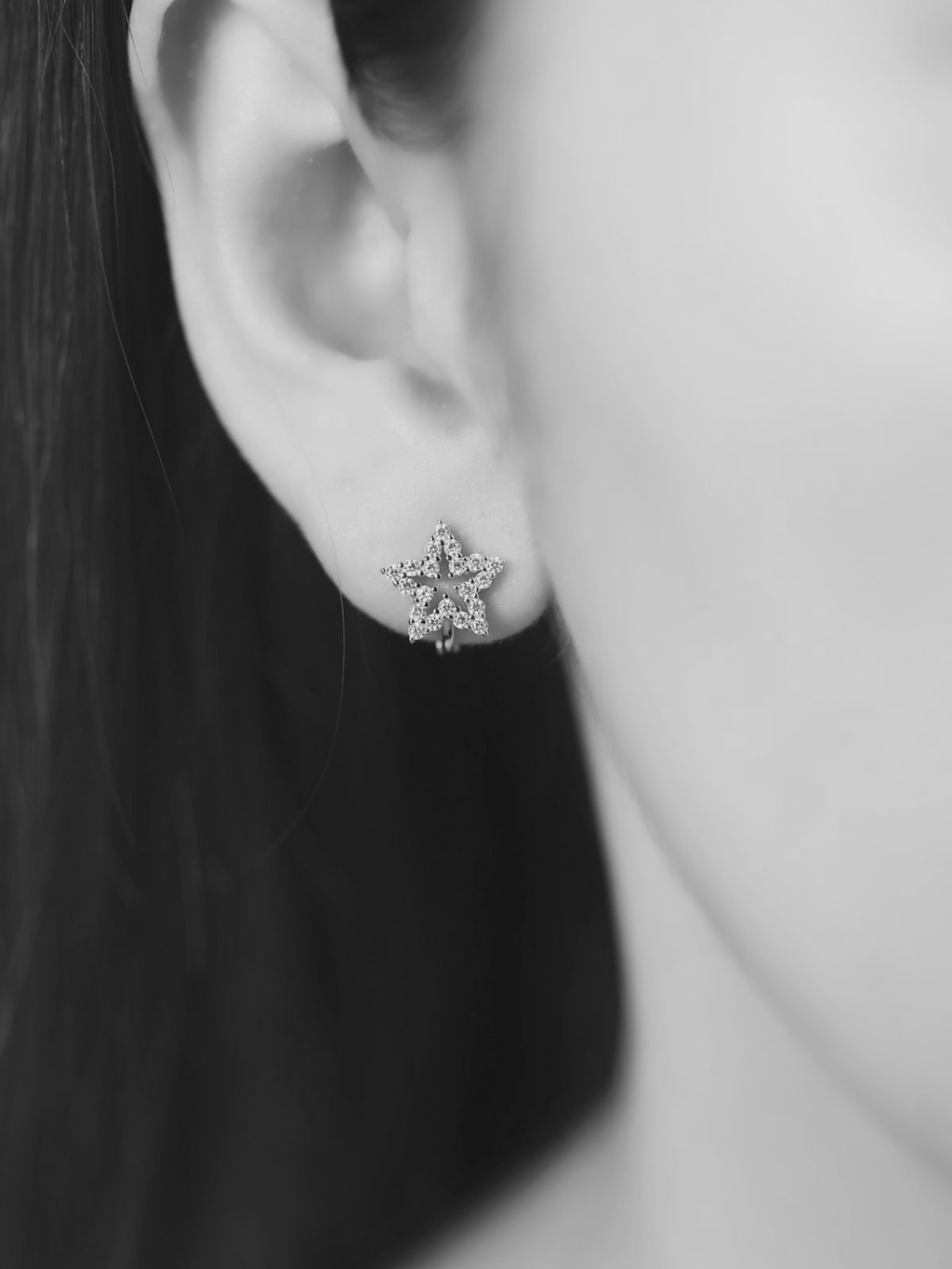 Star Rust Hoop Earrings