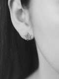 Star Rust Hoop Earrings