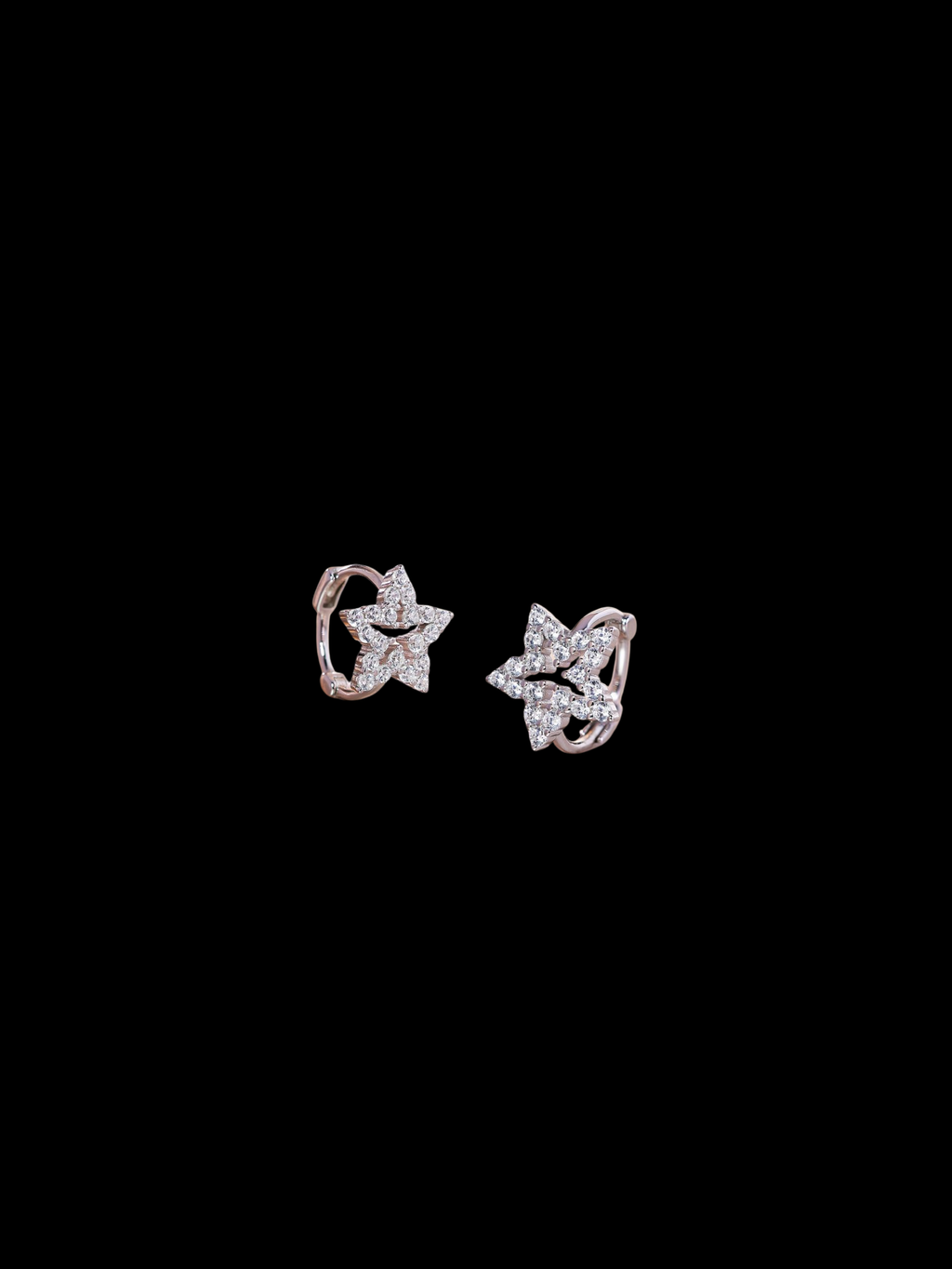 Star Rust Hoop Earrings