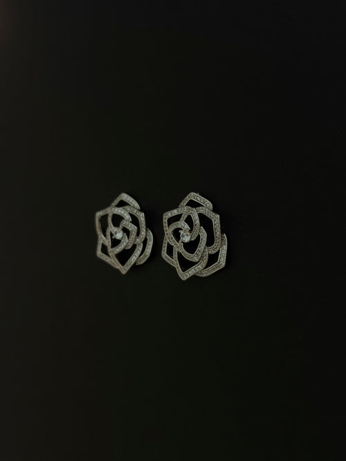 Bipo Earrings - White Gold